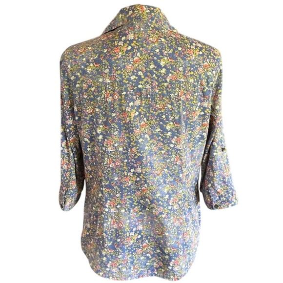 Vintage Y2K Mudd Floral Button-Up Shirt Women’s Large 90s/2000s - Picture 4 of 7